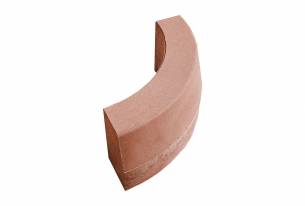 B&BC ABO 15-25 R0.5, obloukový vnější, červená